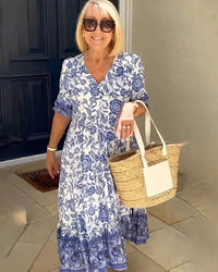 Madalyn | Floral V-neck Dress