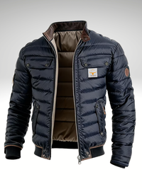 Everett | Vintage Utility Jacket with Contrast Collar
