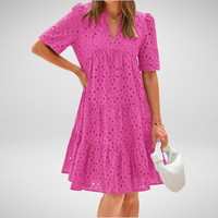 RICA™ - Chic Lace Ruffle Dress