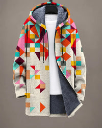 Marceline | Cozy Artful Hooded Layers