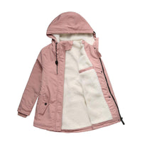 AMINA™ Winter Coat with Hood and Quilted Lining