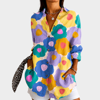 Seraphina | Pastel Garden Floral Blouse
