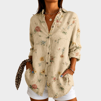 Delia | Meadow Whisper Floral Blouse