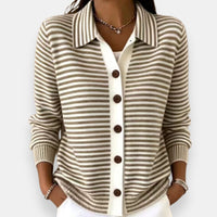 Eleanor | Striped Button Cardigan