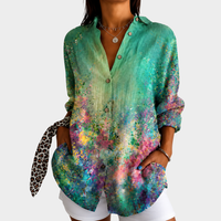 Esme | Emerald Meadow Print Blouse