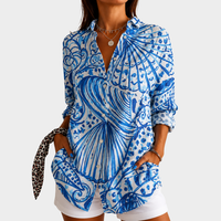 Ottilie | Seaside Shell Print Blouse