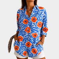 Rosamund | Coastal Blossom Print Blouse
