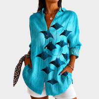 Verity | Ocean Drift Print Blouse