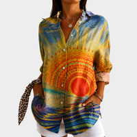 Jocelyn | Radiant Sunset Print Blouse