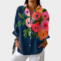 Odette | Colorful Floral Print Blouse