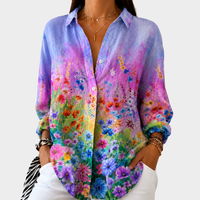 Juliette | Wildflower Sunset Print Blouse