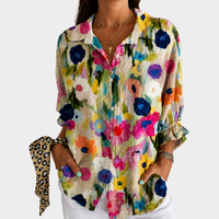 Lorelei | Watercolor Meadow Bloom Blouse