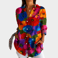 Amara | Vibrant Garden Bloom Blouse