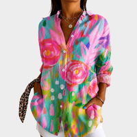 Octavia | Painted Garden Print Blouse