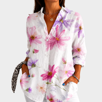 Roxanne | Soft Blossom Print Blouse