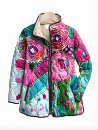 Evelyn | Vintage Floral Quilted Jacket