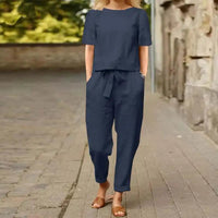 Charm Chic Two-Piece Lounge Set | Casual Loungewear