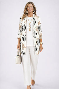 Joan™ | Three Piece Co-Ord Set - Ivory Bloom