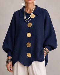 Freya | Oversized Button Knit Cardigan
