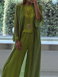 Lindsy Women's Set | Elegant Loungewear Three-Piece Outfit