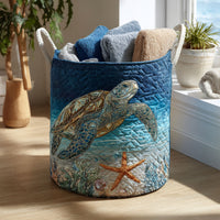 Ocean Wanderer | Quilted Storage Basket