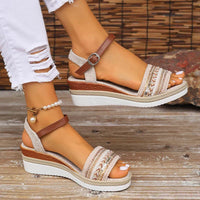Women Casual Sandals Soft Cushioned Adjustable Straps Boho Summer