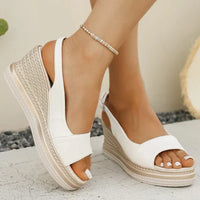 Women’s Cushioned Insole Wedge Sandals for All-Day Comfort