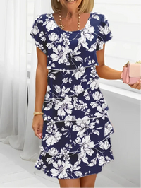 Francesca | Elegant Comfort Ruffle Dress