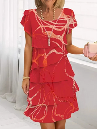 Danielle | Elegant Comfort Ruffle Dress