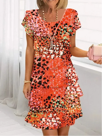 Clarissa | Elegant Comfort Ruffle Dress
