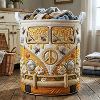 Blanche Hippie Van Quilted Laundry Basket