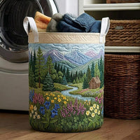 Beatrice Spring Breeze Quilted Laundry Basket