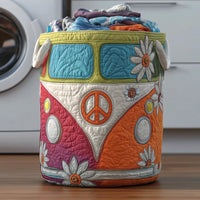 Ivy Hippie Van Quilted Laundry Basket