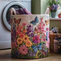 Opal Butterfly Heaven Quilted Laundry Basket