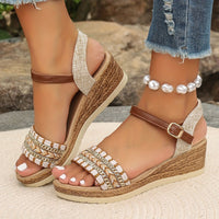 Women's Casual Open-Toe Sandals with Ankle Strap – Comfortable Fit
