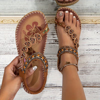 Women Sandals Faux Leather Cushioned Adjustable Straps