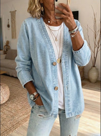 Marielle | Denim Button-Front Coat