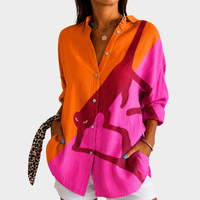 Yvette | Sunset Safari Print Blouse