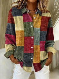 Verena | Vintage-Inspired Patchwork Shirt