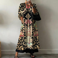 Elegant Dress with Evi Print