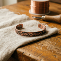 Pure Copper Floral Bracelet