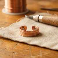 Pure Copper Grooved Magnetic Ring