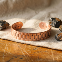 Men's Woven Pure Copper Cuff Bracelet