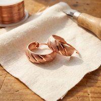 Pure Copper Dangle Earrings