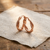 Copper Hoop Earrings