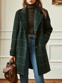 Jennifer | Wool Check Coat