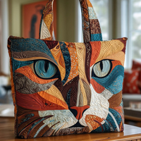 Quilted Tote Bag - Cat Lovers