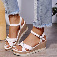 Wedge Heel Sandals Women | Adjustable Ankle Strap & Comfortable Wedge Sole
