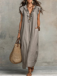 Mia | Long Fluid Bohemian Dress