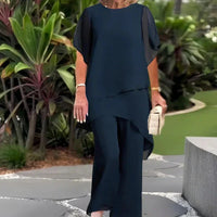 Herlene™ | Chic Asymmetric Top & Trouser Set